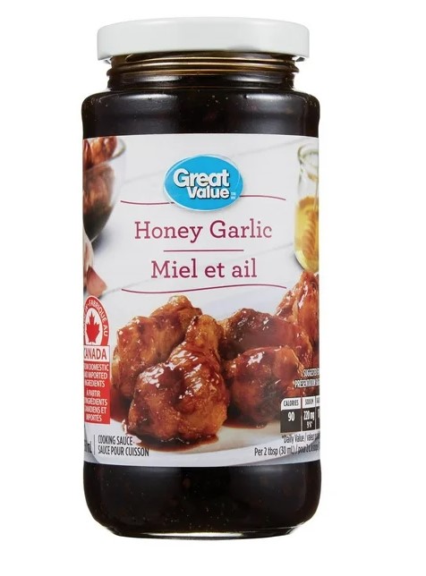 Great Value Honey Garlic Cooking Sauce, 350 mL