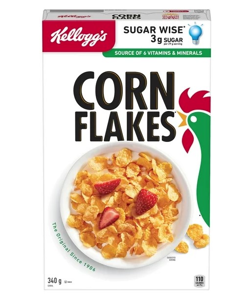Kellogg’s Corn Flakes Cereal, 340 g