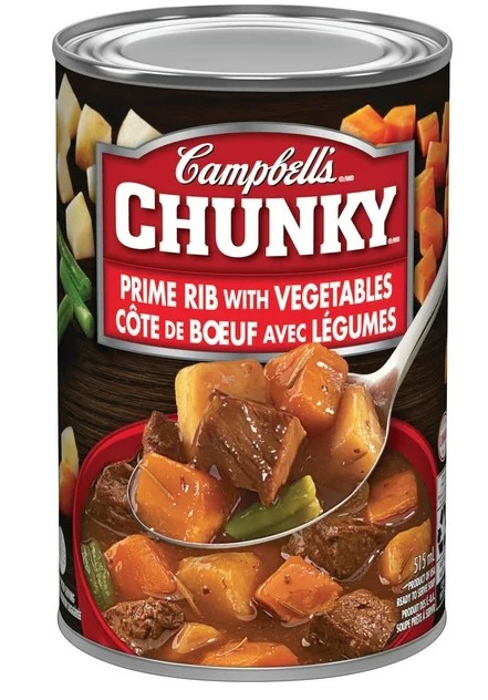 Campbell’s Chunky Prime Rib with Vegetables Ready to Serve Soup, Shelf Stable, 515ml