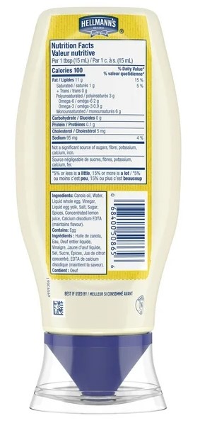 Hellmann’s Real Mayonnaise, 340 mL