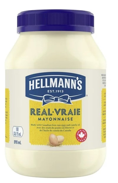 Hellmann’s Real Mayonnaise, 890 mL Mayonnaise