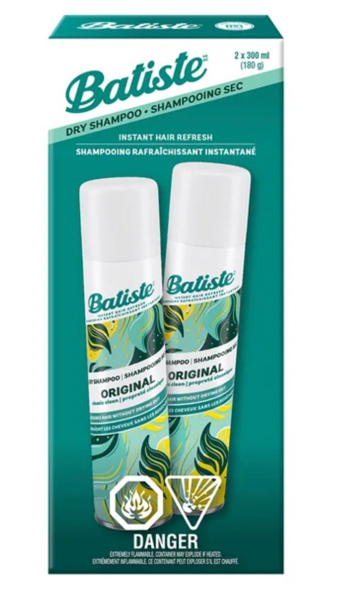 Batiste Dry Shampoo Original, 2 x 300 mL