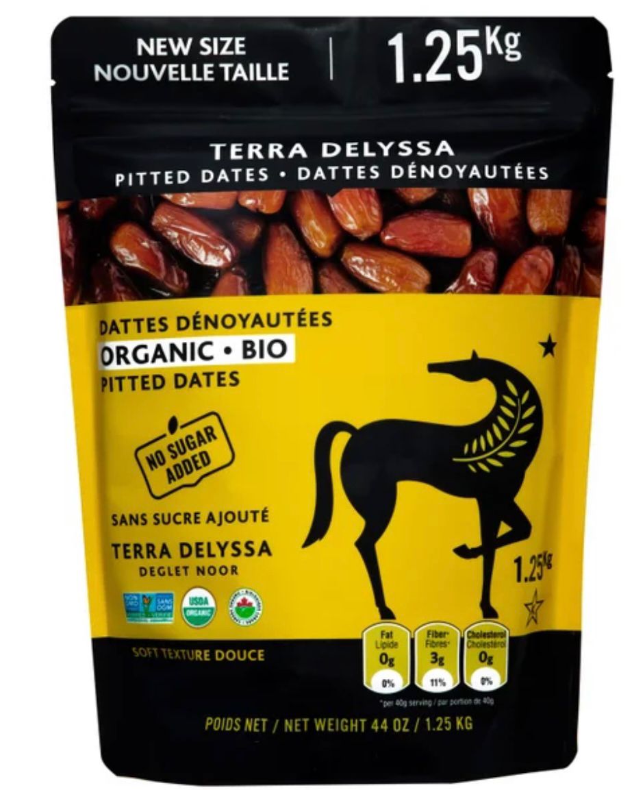 Terra Delyssa Organic Pitted Dates, 1.25Kg
