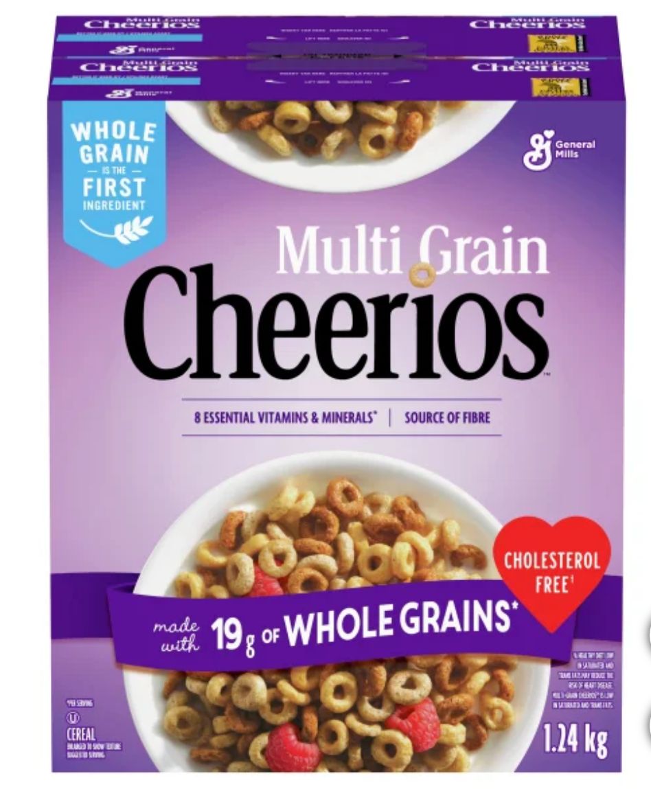 Multi-Grain Cheerios Jumbo Pack, 1.24 kg