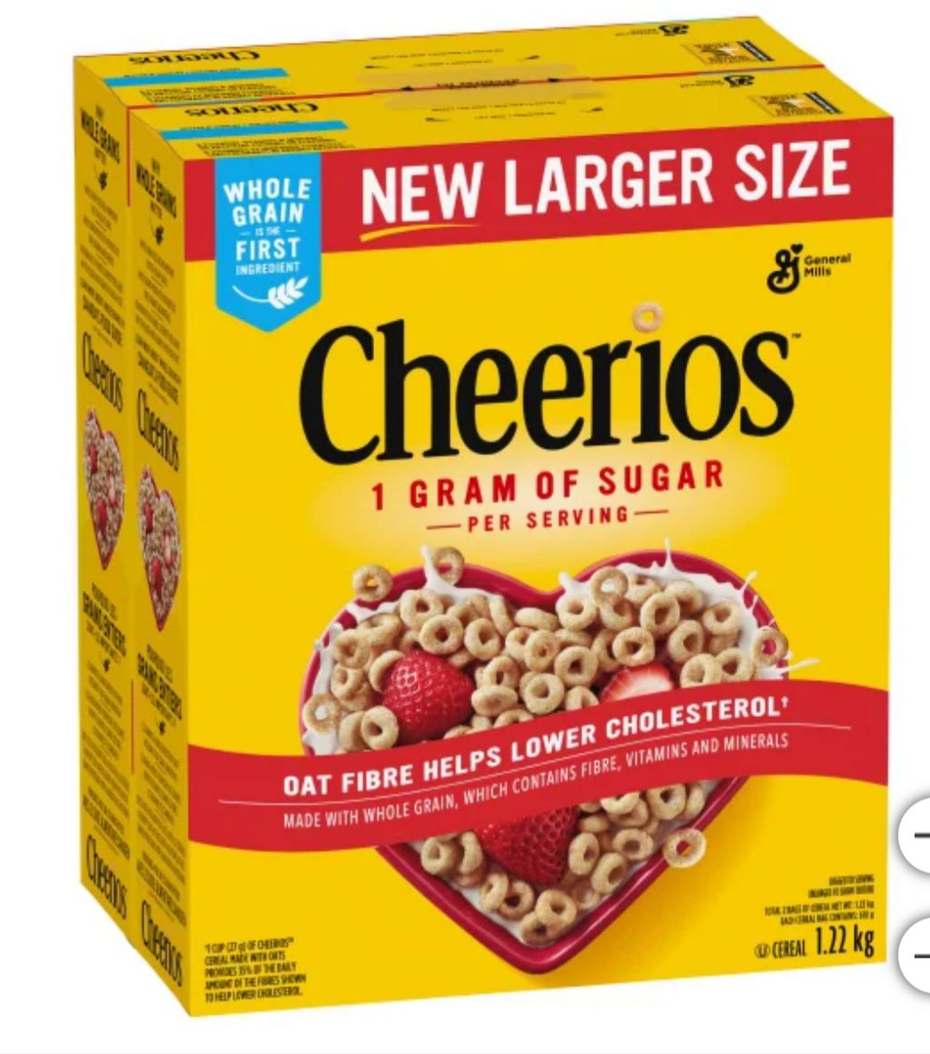 Cheerios Jumbo Pack, 1.22 kg