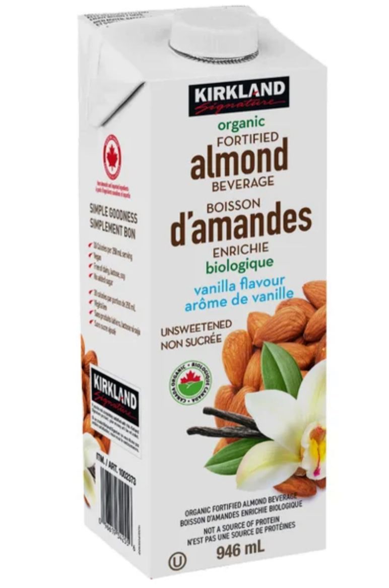 Kirkland Signature Organic Almond Beverage, Vanilla, 946 mL