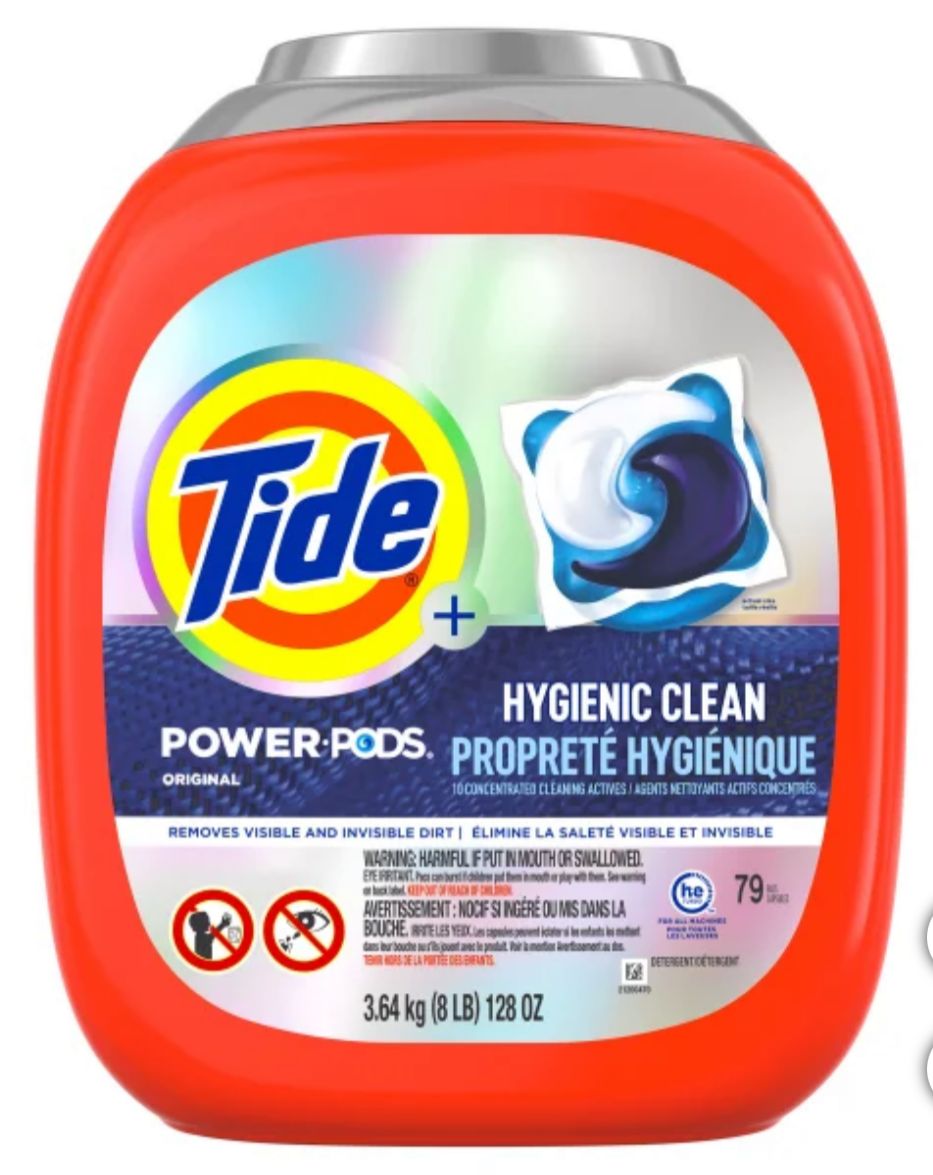 Tide Hygienic Clean Power PODS Laundry Detergent Pacs, Original, 79-count 3.64Kg