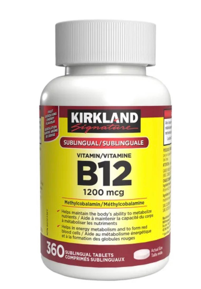 Kirkland Signature Vitamin B12 1200 mcg, 360 sublingual tablets