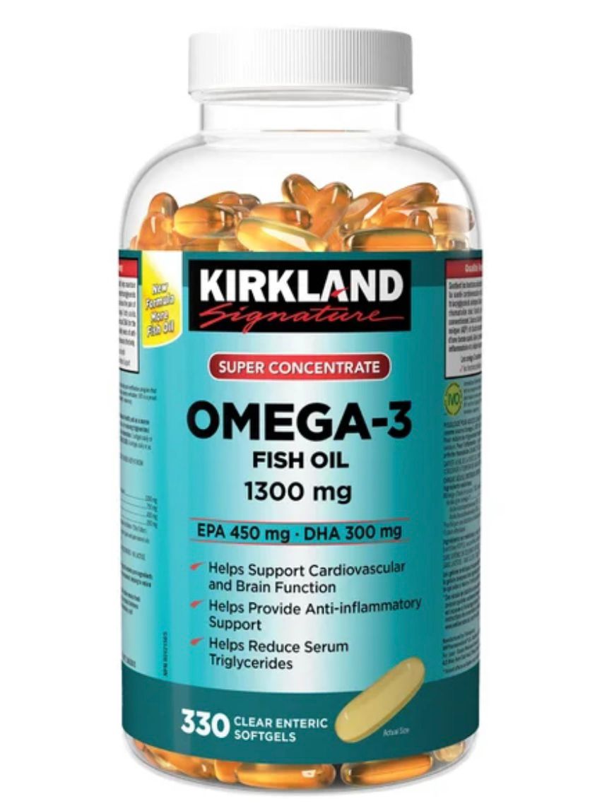 Kirkland Signature Super Concentrate Omega-3 Fish Oil, 330 Softgels