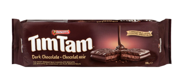 Arnotts Tim Tam Dark Chocolate Flavor Cookies