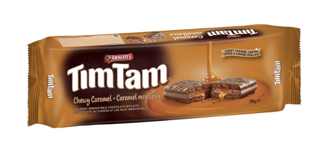 Arnotts Tim Tam Chewy Caramel Cookies 175g