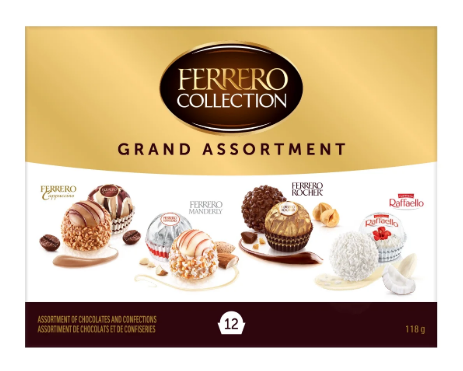 Ferrero Rocher Gift Box, 12 Confections, 118g