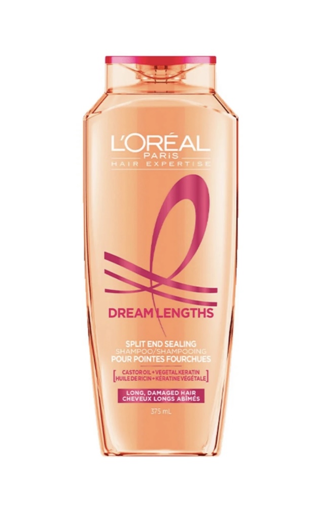Loreal Paris Dream Lengths Split End Sealing Shampoo 375 ml, For Long, Damaged Hair
