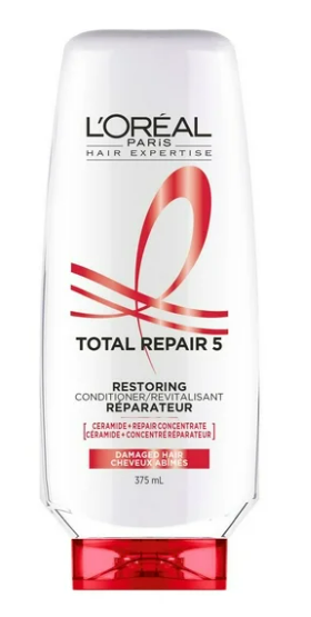 Loreal Total Repair 5 Restoring Conditioner 375 ml, Damaged Hair Repairing Conditioner