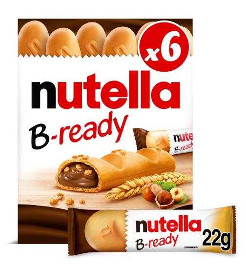 Nutella B-READY, Snack Bars 6 bars